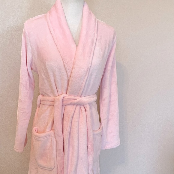 Juicy Couture pink plush robe NWT L/XL - Picture 3 of 6